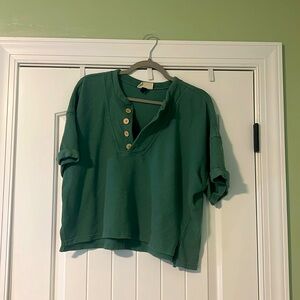 Terry Cloth Beach Crop Top